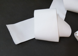  1-5/8&quot; / 4cm wide - 5-20 yds Soft hand feel White Waistband Elastic Band EB25 - £5.52 GBP+