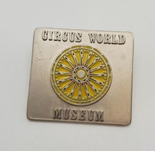 Circus World Museum BARABOO WIS. Vintage Lapel Hat Vest Pin Pinchback - £13.06 GBP
