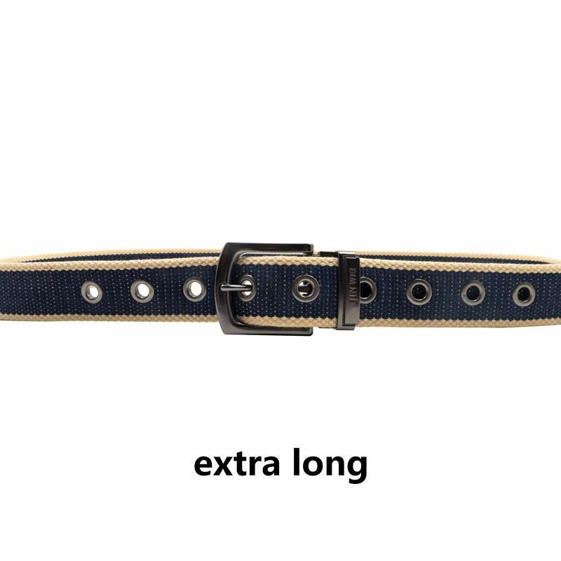Extra Long Mens Canvas Belts with Metal Prong Buckle 1.5&quot; Width 3XL 4XL ... - $19.49