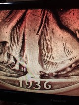 ½ Half Dollar Walking Liberty Silver Coin 1936 S San Francisco Mint 50C KM#142 - £15.21 GBP