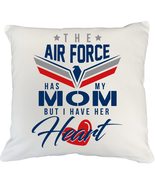 Airforce Has My Mom But I Have Her Heart Proud Pillow Cover for Son, Dau... - £20.23 GBP