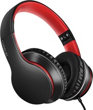 Lorelei X6 Over-Ear Headphones With Microphone, Lightweight Foldable, Bl... - $39.99