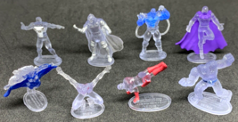 CLEAR Lot of 8 Superhero Villain Marvel Tree House Zerboz Heroics Micro ... - $25.73