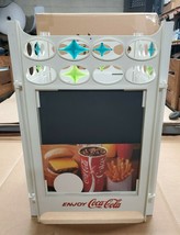 RARE VINTAGE Enjoy Coca Cola Menu Board Hanging Chandelier Sign Display - £670.79 GBP