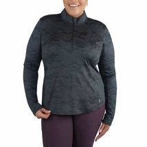 Spyder Women&#39;s Plus Size 3X Black Active Long Sleeve Shirt Sweatshirt NWT - $22.49