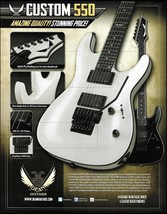 2012 Dean Custom 550 Series White Guitar 8 x 11 advertisement ad print - £3.32 GBP