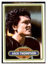 1980 Topps Jack Thompson RC Cincinnati Bengals Football Card - Rookie Year Colle - £13.71 GBP