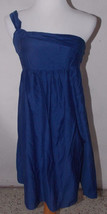 Ann Taylor Loft Womens Dress Size 6 Blue One Shoulder Summer Party Beach - £15.68 GBP