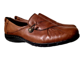 NEW Cobb Hill Paulette Shoes 9 Brown Leather Loafer Nurse Comfort New Balance - £19.38 GBP