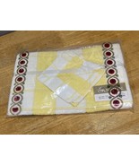 Vintage Cannon Yellow Checked 22&quot;x44&quot; Bath Towel &amp; One Wash Cloth Set Gi... - €21,31 EUR