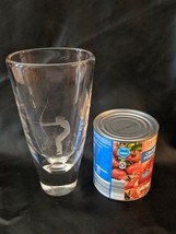 Orrefors Palmqvist Grand Crystal Vase Femelle Archer 9 Inch Suède Gravé - $3,642.46 MXN