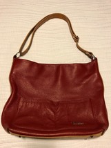 Valentina Hobo Crossbody Red Pebbled Leather Purse Shoulder Tote Bag  - $79.99