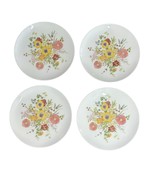 Vintage Wedgwood Summer Bouquet 10.5&quot; Dinner Plates Set of 4 Bone China ... - $1,162.34 MXN