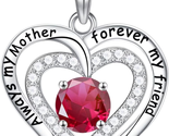 Mother Day Gift for Mom Wife Women, Birthstone Necklace for Women, S925 ... - $21.51