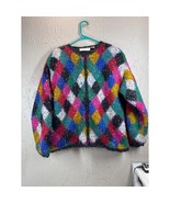 Jane&#39;s Closet Mohair Wool Blend Button up Cardigan Sweater Size Medium - $65.95