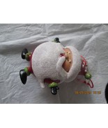 Holiday Time Fat Santa Claus Christmas Ornament Cute Holiday Fun Glitter... - $27.41 CAD