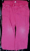 Gently Used Carter&#39;s Girl&#39;s Play Pants - 3T - Vgc - Hot Pink Color - Super Cute - £4.63 GBP