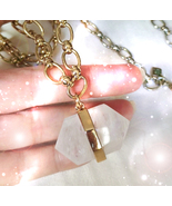 HAUNTED NECKLACE TWIN PRISMS CELESTIAL ALIGNMENT HIGHEST LIGHT MAGICK LIGHT - $873.77