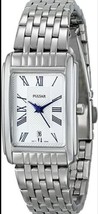 Pulsar Women&#39;s Watch PH7329 Silver-Tone Analog Roman Numerals Quartz New w/ Box - £43.35 GBP