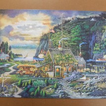 Charles Wysocki 1000 Piece Jigsaw Puzzle Moonlight & Roses Buffalo Complete - $7.85