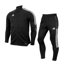 Adidas Tiro 21 Track Suit Men&#39;s Jacket Pants Black Asian Fit NWT GM7319 &amp; GH7305 - £83.83 GBP