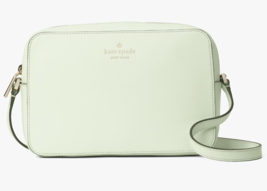 NWB Kate Spade Harper Mint Leather Crossbody WKR00062 Light Olive Purse ... - £75.17 GBP