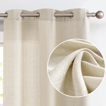 Grommet Top Light Filtering Casual Weave Window Drapes, 84-Inch Long,, 2 Panels. - $50.94