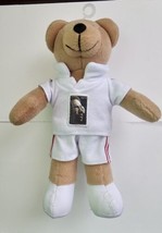 USPS Arthur Ashe Teddy Bear 9.5&quot; Plush Soft Toy Stuffed Animal Tennis Le... - $14.03