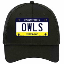 Owls Novelty Black Mesh License Plate Hat - £22.67 GBP