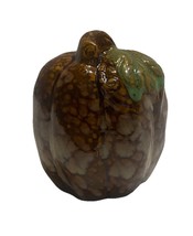 Fall/Autumn Brown Marbled Pumpkin With Leaf Standing  Decor (SHIPS IN 24... - $307.64 MXN