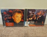 Lot of 2 Barry Manilow CDs: A Christmas Gift of Love, Singin&#39; with the B... - $8.54