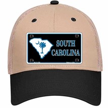 South Carolina Flag Novelty Khaki Mesh License Plate Hat - £23.16 GBP