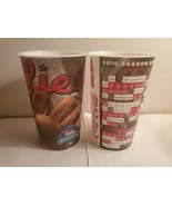 Lot of 2 Philadelphia Phillies 2016 Schedule Souvenir Cups - $8.99
