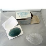  Vintage Fostoria Avon 1977 Mothers Day Crystal Glass Egg  Soap Trinket ... - £10.23 GBP