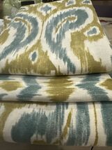 Pottery Barn  Phillipa Ikat 1 F/Q Duvet/2 Euro Sham Blue/olive Lin/cot B... - $139.33