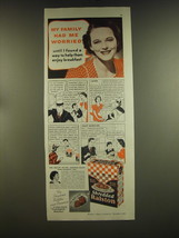 1939 Shredded Ralston Cereal Ad - My family had me worried until I found a way  - £14.45 GBP