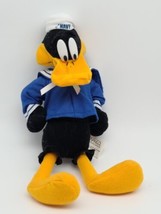 Vintage 1990 Looney Tunes Daffy Duck Plush w/ Sailor Outfit CLEAN - £17.04 GBP