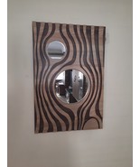 Mano Mobili Legno Muro Arte Doppio Specchi Design Arredo Casa Regalo Vintage - $243.70