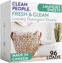 Clean People Laundry Detergent Sheets - Recyclable Packaging, Hypoallerg... - $43.87