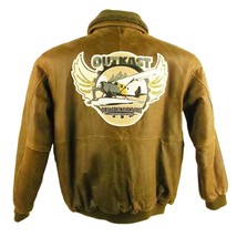 Outkast, FIRST B  BOMBER AIR CRAFT STYLE DISTRESSED LEATHER JACKET Ex MD... - $7,375.38 MXN