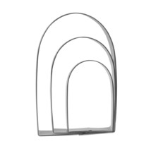 Arch Cookie Cutter Set - 5,4,3 - 3 Piece - Stainless Steel - £12.81 GBP