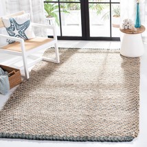 SAFAVIEH Natural Fiber Collection Area Rug - 8' x 10', Blue & Natural, Handmade  - $676.99