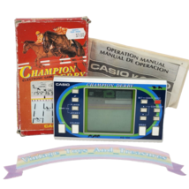 Vintage 1984 Electronic Handheld Casio Champion Derby KG-100 Lcd Screen Tested - $185.25