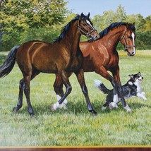 2016 LANG HORSE CALENDAR Frame FILLIES &amp; COLTS ART by Persis C. Weirs w/... - £5.73 GBP