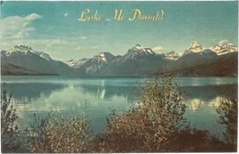 Lake McDonald, Glacier National Park, Montana, vintage post card 1967 - £9.40 GBP