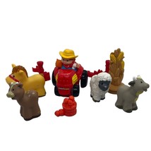 Fisher-Price Little People Farmer Tractor &amp; Animals 10 Piece Lot - £11.31 GBP