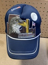 Vtg USPS Express Mail Next Day Service Eagle Mesh Trucker Style Snap Bac... - £11.39 GBP