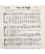 1883 Gospel Hymn Sing And Pray Sheet Music Victorian Church Religious AD... - €17,30 EUR 1883 Gospel Hymn Sing And Pray Sheet Music Victorian Church Religious AD... - €17,30 EUR