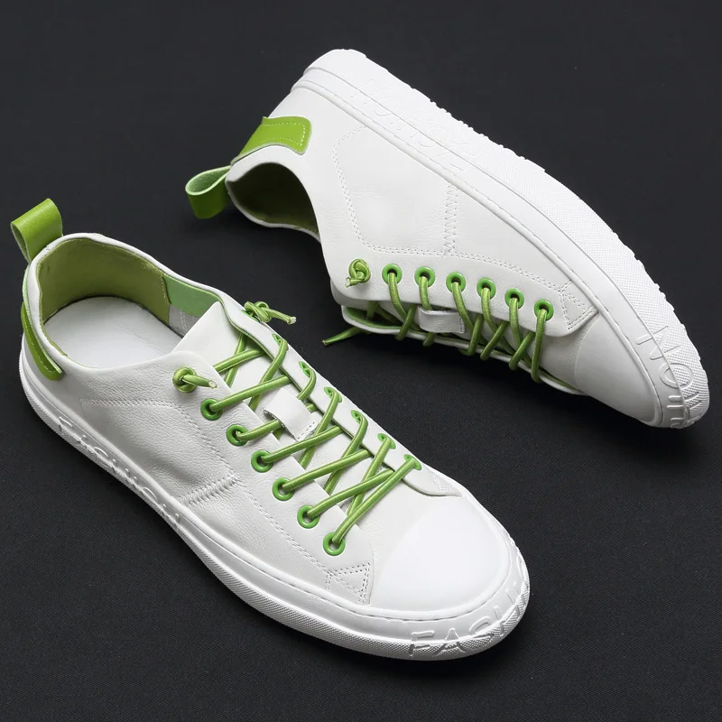 Men&#39;s Shoes 2024 White Shoes Leather Casual Shoes   Mens Shoes Male Shoes Cheap  - £220.62 GBP
