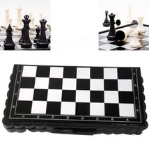 Mini Chess Game Set Folding Chessboard with 32 Chess Pieces Fast Free Sh... - £9.48 GBP